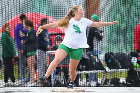 DENTON, TX - APRIL 6:  University of North Texas Track & Field at North Texas Mean Green Athlete Field in Denton on April 6, 2019 in Denton, Texas