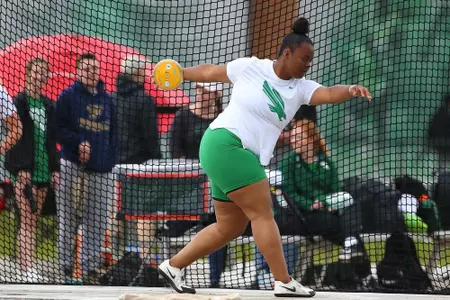 DENTON, TX - APRIL 6:  University of North Texas Track & Field at North Texas Mean Green Athlete Field in Denton on April 6, 2019 in Denton, Texas