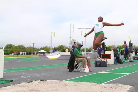 DENTON, TX - APRIL 6:  University of North Texas Track & Field at North Texas Mean Green Athlete Field in Denton on April 6, 2019 in Denton, Texas