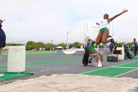 DENTON, TX - APRIL 6:  University of North Texas Track & Field at North Texas Mean Green Athlete Field in Denton on April 6, 2019 in Denton, Texas