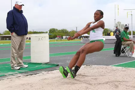 DENTON, TX - APRIL 6:  University of North Texas Track & Field at North Texas Mean Green Athlete Field in Denton on April 6, 2019 in Denton, Texas
