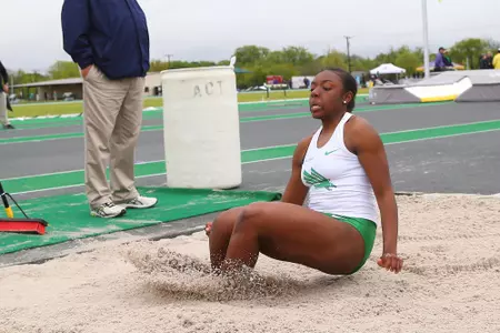 DENTON, TX - APRIL 6:  University of North Texas Track & Field at North Texas Mean Green Athlete Field in Denton on April 6, 2019 in Denton, Texas
