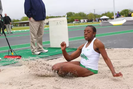 DENTON, TX - APRIL 6:  University of North Texas Track & Field at North Texas Mean Green Athlete Field in Denton on April 6, 2019 in Denton, Texas