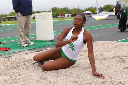 DENTON, TX - APRIL 6:  University of North Texas Track & Field at North Texas Mean Green Athlete Field in Denton on April 6, 2019 in Denton, Texas