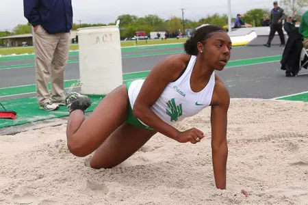 DENTON, TX - APRIL 6:  University of North Texas Track & Field at North Texas Mean Green Athlete Field in Denton on April 6, 2019 in Denton, Texas