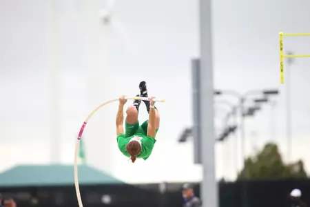 DENTON, TX - APRIL 6:  University of North Texas Track & Field at North Texas Mean Green Athlete Field in Denton on April 6, 2019 in Denton, Texas