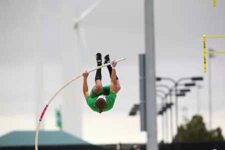 DENTON, TX - APRIL 6:  University of North Texas Track & Field at North Texas Mean Green Athlete Field in Denton on April 6, 2019 in Denton, Texas