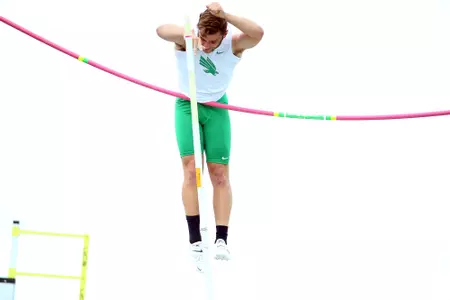 DENTON, TX - APRIL 6:  University of North Texas Track & Field at North Texas Mean Green Athlete Field in Denton on April 6, 2019 in Denton, Texas