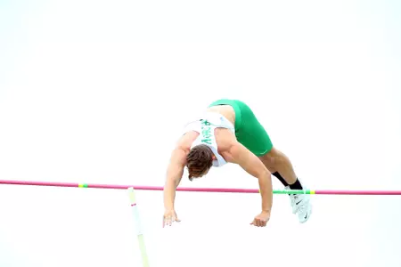 DENTON, TX - APRIL 6:  University of North Texas Track & Field at North Texas Mean Green Athlete Field in Denton on April 6, 2019 in Denton, Texas