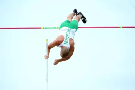 DENTON, TX - APRIL 6:  University of North Texas Track & Field at North Texas Mean Green Athlete Field in Denton on April 6, 2019 in Denton, Texas