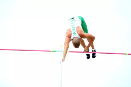 DENTON, TX - APRIL 6:  University of North Texas Track & Field at North Texas Mean Green Athlete Field in Denton on April 6, 2019 in Denton, Texas