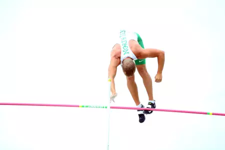 DENTON, TX - APRIL 6:  University of North Texas Track & Field at North Texas Mean Green Athlete Field in Denton on April 6, 2019 in Denton, Texas