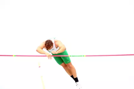 DENTON, TX - APRIL 6:  University of North Texas Track & Field at North Texas Mean Green Athlete Field in Denton on April 6, 2019 in Denton, Texas