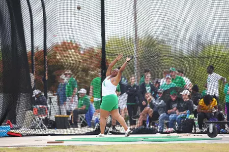 DENTON, TX - APRIL 6:  University of North Texas Track & Field at North Texas Mean Green Athlete Field in Denton on April 6, 2019 in Denton, Texas