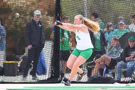 DENTON, TX - APRIL 6:  University of North Texas Track & Field at North Texas Mean Green Athlete Field in Denton on April 6, 2019 in Denton, Texas
