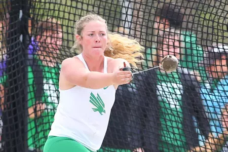 DENTON, TX - APRIL 6:  University of North Texas Track & Field at North Texas Mean Green Athlete Field in Denton on April 6, 2019 in Denton, Texas