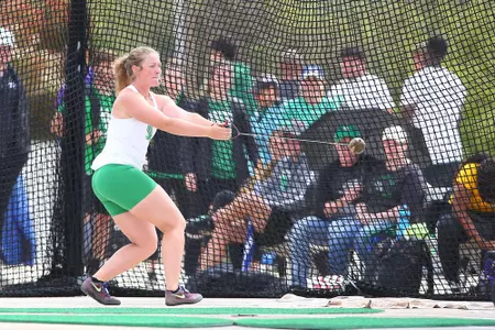 DENTON, TX - APRIL 6:  University of North Texas Track & Field at North Texas Mean Green Athlete Field in Denton on April 6, 2019 in Denton, Texas