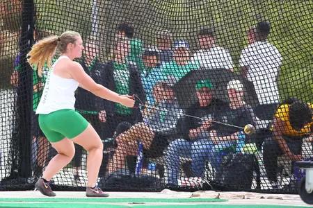 DENTON, TX - APRIL 6:  University of North Texas Track & Field at North Texas Mean Green Athlete Field in Denton on April 6, 2019 in Denton, Texas