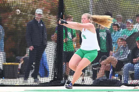 DENTON, TX - APRIL 6:  University of North Texas Track & Field at North Texas Mean Green Athlete Field in Denton on April 6, 2019 in Denton, Texas