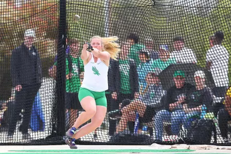 DENTON, TX - APRIL 6:  University of North Texas Track & Field at North Texas Mean Green Athlete Field in Denton on April 6, 2019 in Denton, Texas