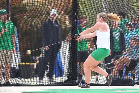 DENTON, TX - APRIL 6:  University of North Texas Track & Field at North Texas Mean Green Athlete Field in Denton on April 6, 2019 in Denton, Texas