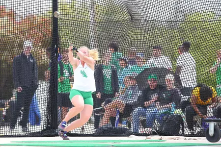 DENTON, TX - APRIL 6:  University of North Texas Track & Field at North Texas Mean Green Athlete Field in Denton on April 6, 2019 in Denton, Texas