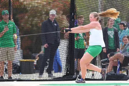DENTON, TX - APRIL 6:  University of North Texas Track & Field at North Texas Mean Green Athlete Field in Denton on April 6, 2019 in Denton, Texas