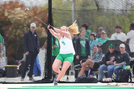 DENTON, TX - APRIL 6:  University of North Texas Track & Field at North Texas Mean Green Athlete Field in Denton on April 6, 2019 in Denton, Texas