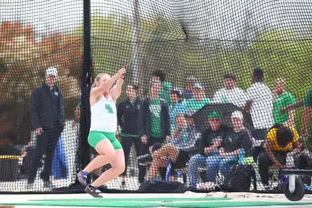 DENTON, TX - APRIL 6:  University of North Texas Track & Field at North Texas Mean Green Athlete Field in Denton on April 6, 2019 in Denton, Texas