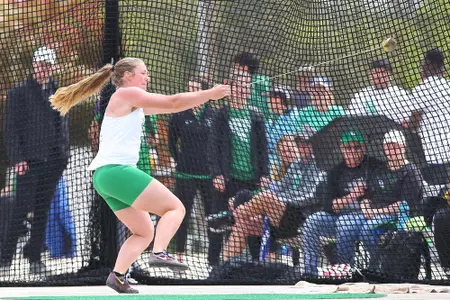 DENTON, TX - APRIL 6:  University of North Texas Track & Field at North Texas Mean Green Athlete Field in Denton on April 6, 2019 in Denton, Texas