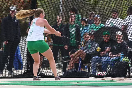 DENTON, TX - APRIL 6:  University of North Texas Track & Field at North Texas Mean Green Athlete Field in Denton on April 6, 2019 in Denton, Texas