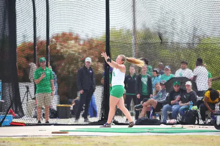DENTON, TX - APRIL 6:  University of North Texas Track & Field at North Texas Mean Green Athlete Field in Denton on April 6, 2019 in Denton, Texas