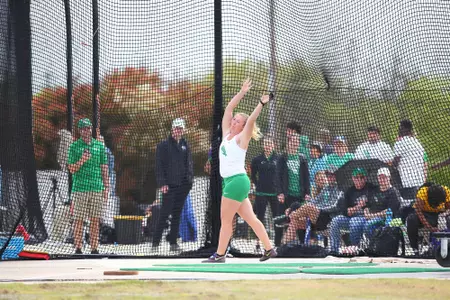 DENTON, TX - APRIL 6:  University of North Texas Track & Field at North Texas Mean Green Athlete Field in Denton on April 6, 2019 in Denton, Texas