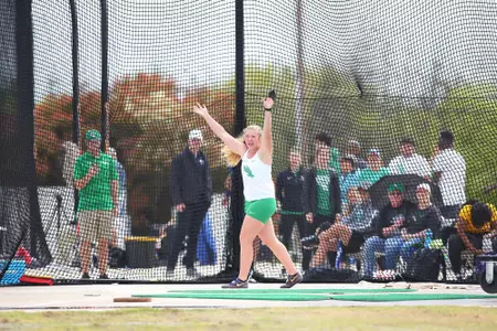 DENTON, TX - APRIL 6:  University of North Texas Track & Field at North Texas Mean Green Athlete Field in Denton on April 6, 2019 in Denton, Texas