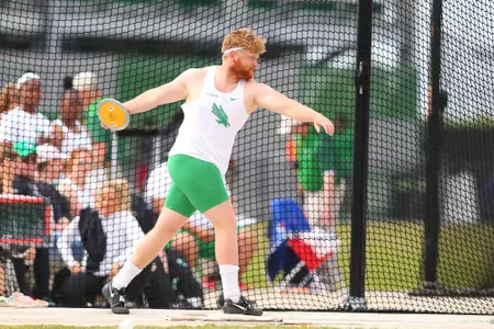 DENTON, TX - APRIL 6:  University of North Texas Track & Field at North Texas Mean Green Athlete Field in Denton on April 6, 2019 in Denton, Texas
