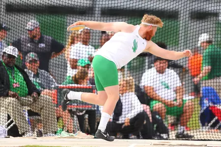 DENTON, TX - APRIL 6:  University of North Texas Track & Field at North Texas Mean Green Athlete Field in Denton on April 6, 2019 in Denton, Texas