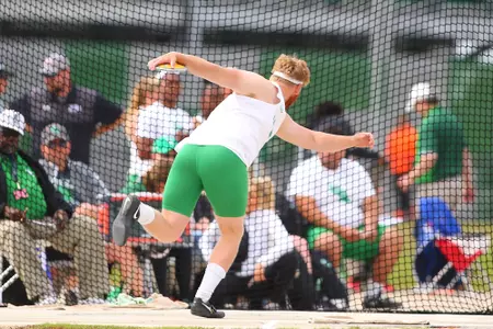 DENTON, TX - APRIL 6:  University of North Texas Track & Field at North Texas Mean Green Athlete Field in Denton on April 6, 2019 in Denton, Texas