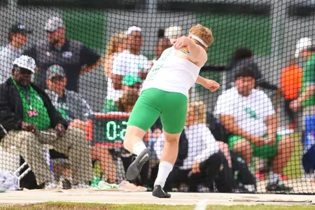 DENTON, TX - APRIL 6:  University of North Texas Track & Field at North Texas Mean Green Athlete Field in Denton on April 6, 2019 in Denton, Texas
