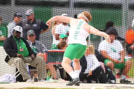 DENTON, TX - APRIL 6:  University of North Texas Track & Field at North Texas Mean Green Athlete Field in Denton on April 6, 2019 in Denton, Texas