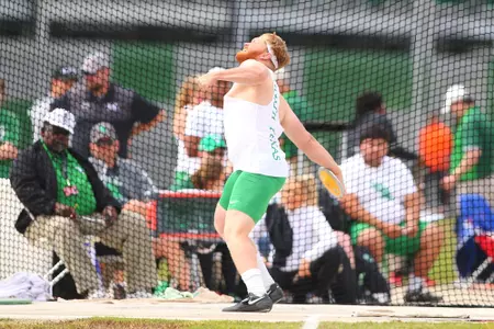 DENTON, TX - APRIL 6:  University of North Texas Track & Field at North Texas Mean Green Athlete Field in Denton on April 6, 2019 in Denton, Texas