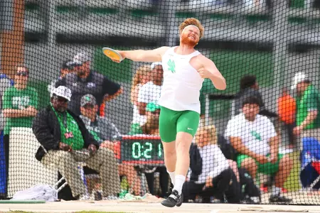 DENTON, TX - APRIL 6:  University of North Texas Track & Field at North Texas Mean Green Athlete Field in Denton on April 6, 2019 in Denton, Texas