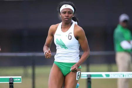 DENTON, TX - APRIL 6:  University of North Texas Track & Field at North Texas Mean Green Athlete Field in Denton on April 6, 2019 in Denton, Texas