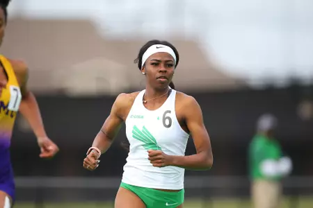 DENTON, TX - APRIL 6:  University of North Texas Track & Field at North Texas Mean Green Athlete Field in Denton on April 6, 2019 in Denton, Texas