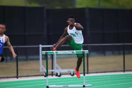DENTON, TX - APRIL 6:  University of North Texas Track & Field at North Texas Mean Green Athlete Field in Denton on April 6, 2019 in Denton, Texas