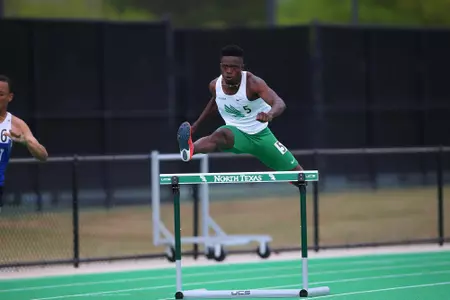 DENTON, TX - APRIL 6:  University of North Texas Track & Field at North Texas Mean Green Athlete Field in Denton on April 6, 2019 in Denton, Texas