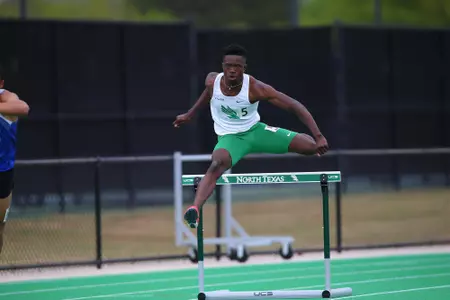 DENTON, TX - APRIL 6:  University of North Texas Track & Field at North Texas Mean Green Athlete Field in Denton on April 6, 2019 in Denton, Texas