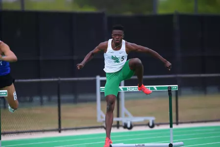 DENTON, TX - APRIL 6:  University of North Texas Track & Field at North Texas Mean Green Athlete Field in Denton on April 6, 2019 in Denton, Texas