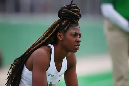 DENTON, TX - APRIL 6:  University of North Texas Track & Field at North Texas Mean Green Athlete Field in Denton on April 6, 2019 in Denton, Texas