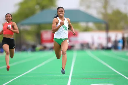 DENTON, TX - APRIL 6:  University of North Texas Track & Field at North Texas Mean Green Athlete Field in Denton on April 6, 2019 in Denton, Texas
