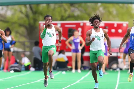 DENTON, TX - APRIL 6:  University of North Texas Track & Field at North Texas Mean Green Athlete Field in Denton on April 6, 2019 in Denton, Texas